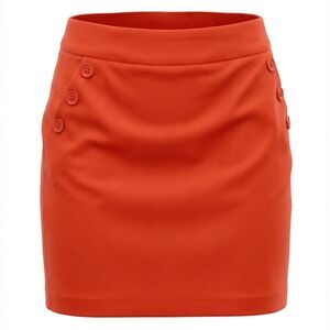 SANDRO WOMENS SKIRT RED SIZE 8